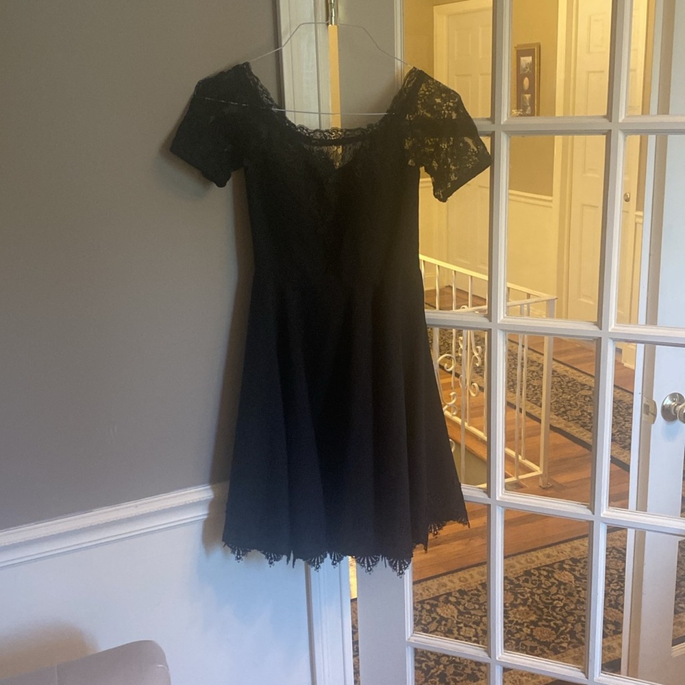 Spin Doctor black lace dress size small
